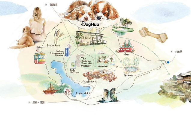 箱根仙石原エリアマップ